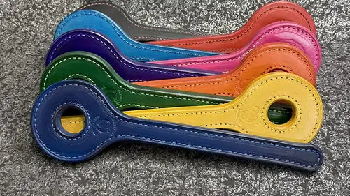 Leather Donut Paddles - Spanking Paddles OTK Leather